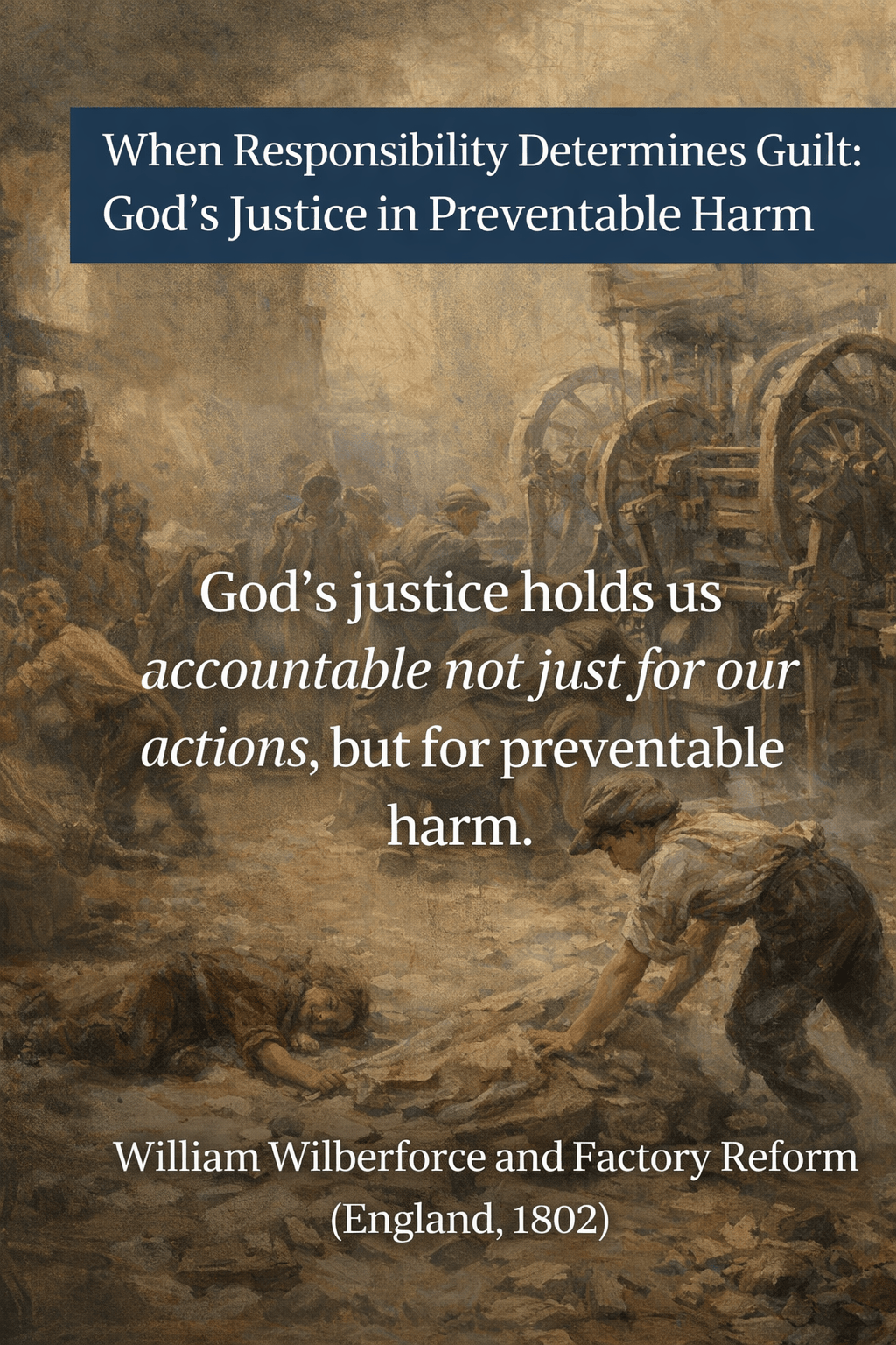William Wilberforce and Factory Reform: Justice That Protected Children
