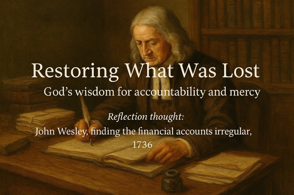 John Wesley in Savannah: Restoring Integrity Through Honest&nbsp;Accountability