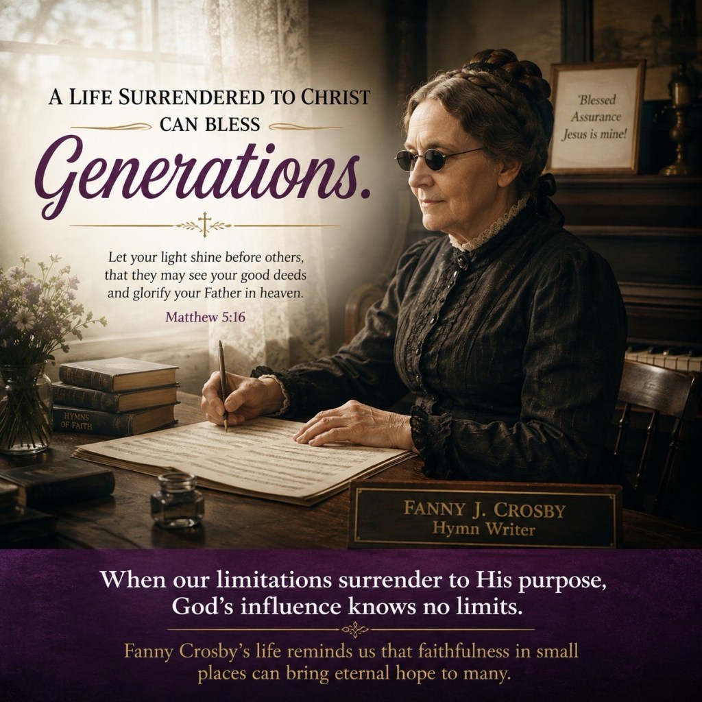 Fanny Crosby: When Faithful Influence Reached Beyond a Hymnbook