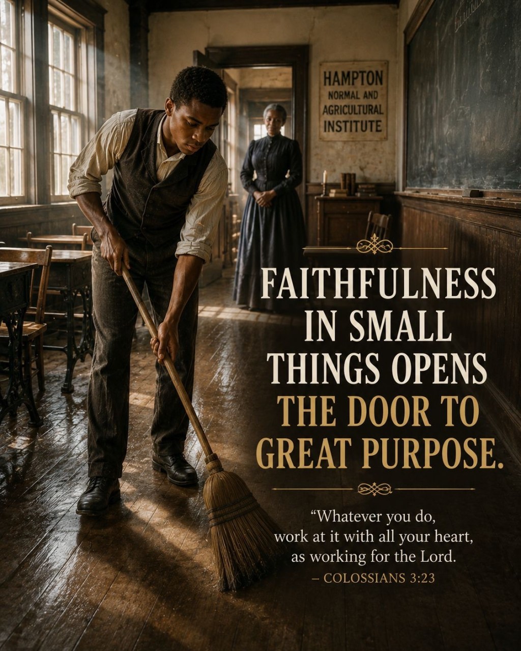 Booker T. Washington: When Cleaning a Room Revealed Character